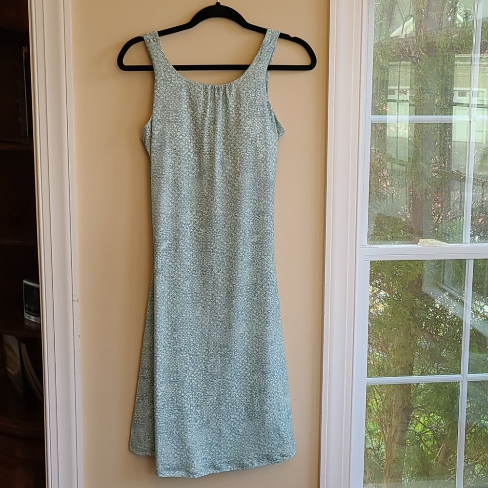 Light Sage Stretch Cotton Dress w/ Built in Bra